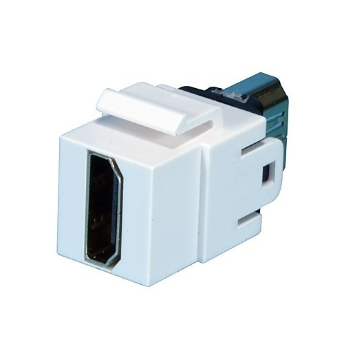 Dynacom 10600-HDMI-WH Built-in HDMI Coupler, 2-Keystone Ports, White