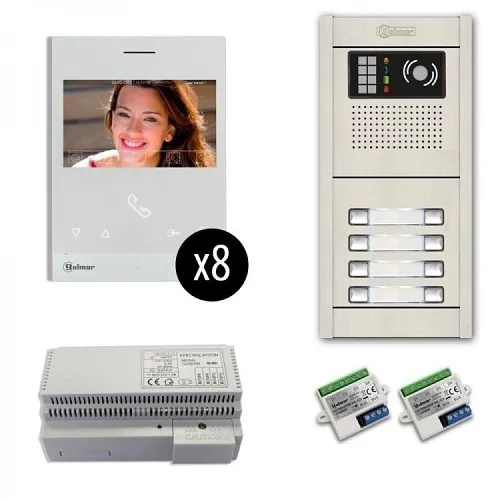 Alpha VKG2/8AF 8-Unit Videointercom KIT-AL-FL