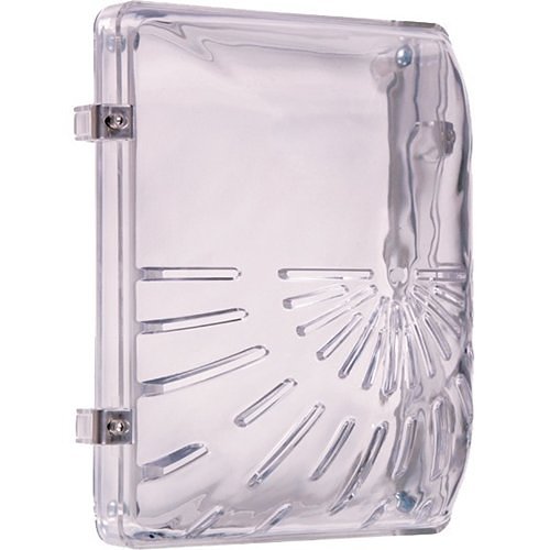 STI 1210E Horn/Strobe Damage Stopper and Open Back Box for Flush Mount, Clear