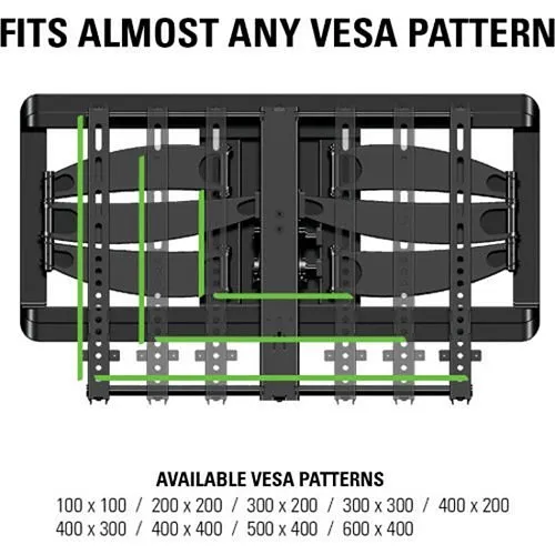 Sanus VLF628 Full Motion Wall Mount for 46-90" TVs