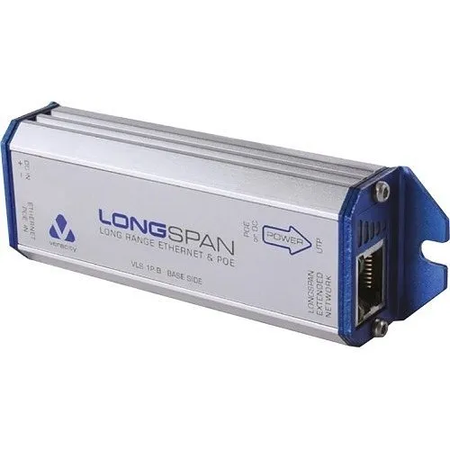 Veracity VLS-1P-B LONGSPAN Base Long Distance, Point to Point, 10/100 Ethernet and PoE Extender