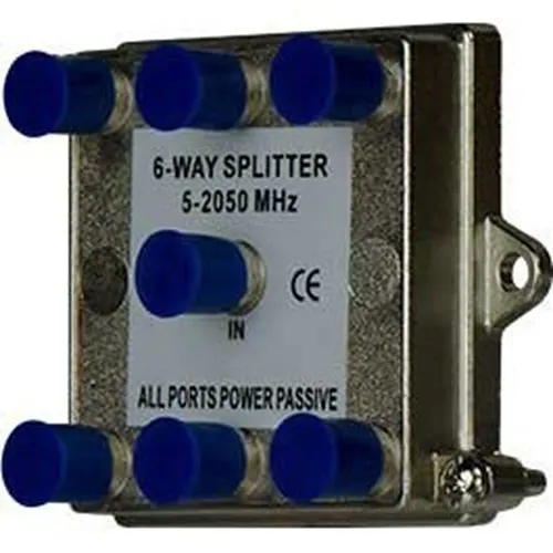 On-Q VM0206 6-Way Vertical Coax Splitter, Ghz