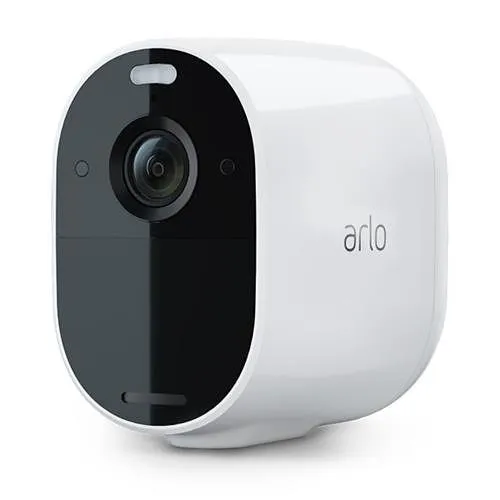 Arlo VMC2030-100NAS 2MP Essential Wireless Security Camera with Integrated Spotlight, White