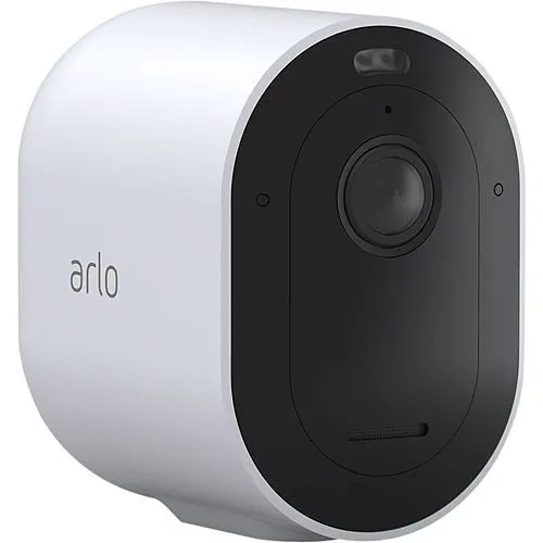Arlo VMC4050P-100NAS Pro Series 2K HDR Wireless Security Camera, Wi-Fi, White
