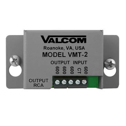 Valcom VMT-2 Audio Isolation 600 Ohms Transformer, Gray