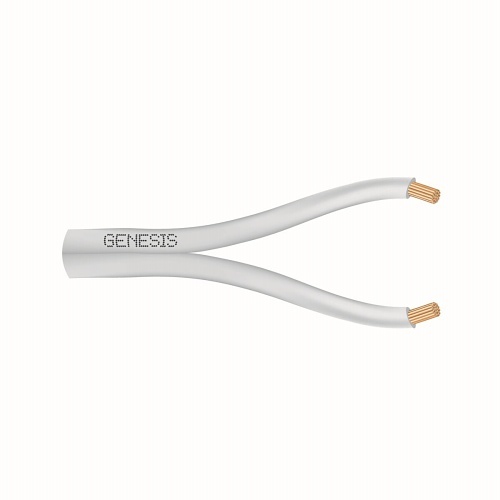 Genesis 10041101 18/2 Stranded Zip Cable, General Purpose, CM, 1000' (304.8 m) Pull Box, White