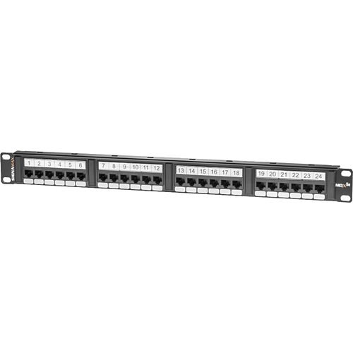 Signamax 24458MDX-C5E 24-Port CAT5e MDX-Series Patch Panel, 1U RMS