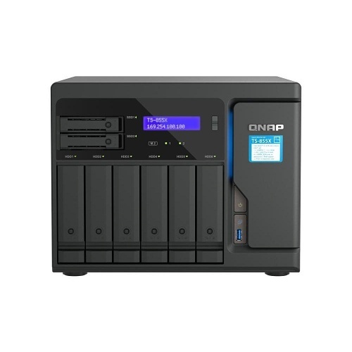 QNAP QNAP Storage Arrays and Servers, Desktop 8-Bay NAS/iSCSI IP-SAN with Intel Atom Processor