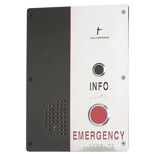 Talkaphone VOIP-600EI 600 Series Dual Button Emergency Info IP Call Station