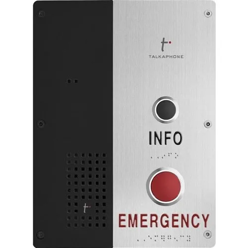 Talkaphone VOIP-600EI 600 Series Dual Button Emergency / Info IP Call Station