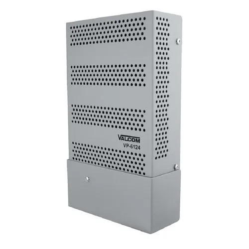 Valcom VP-6124 Indoor 6A 24VDC Power Supply Switching, Gray