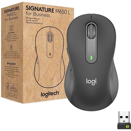 Logitech 910-006346 Graphite Bluetooth Wireless Mouse, M650