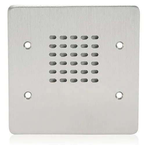 AtlasIED VPCS-2G-2 Intercom Stations Vandal Proof with Cone Loudspeaker and 25V Transformer, Stainless Steel