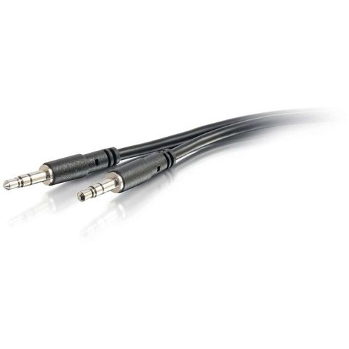 C2G CG22602 Slim Aux 3.5mm Audio Cable, M/M, 10' (3m)