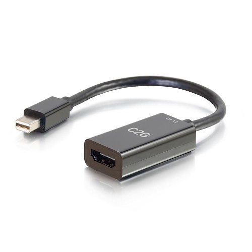 C2G CG54430 8" Mini DisplayPort Male to HDMI Female Passive Adapter Converter, 4K, 30 Hz