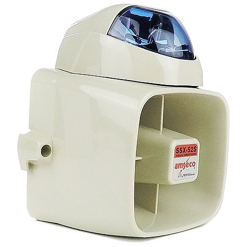 Potter SSX-52SB SSX-52 Series 120dB Durable Siren Strobe, Blue Lens Color (4150026)