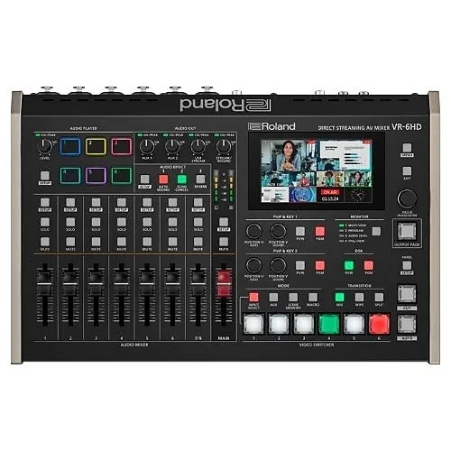 Roland VR6HD Audio Mixers, Direct Streaming AV Mixer
