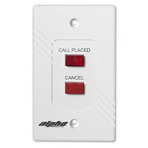 Alpha VSS110 AlphaLinQ 100 Series Visual Staff Station, Call Placed LED, Requires 1-Gang Electrical Box