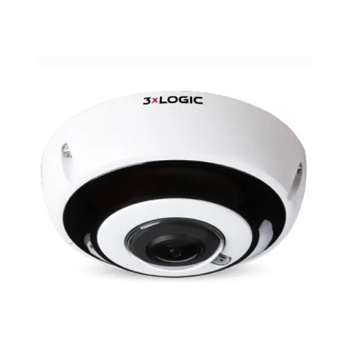 3xLOGIC VX-12M-360-IAW VISIX 12MP Outdoor Fisheye Camera with IR, Audio, and Microphone