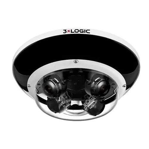 3xLOGIC VX-20M-SURROUND-OD-RIAW VISIX 20MP (4x5MP) Varifocal Multi Imager Surround View IP Camera with WDR and 4 x 2.8-8mm Zoom