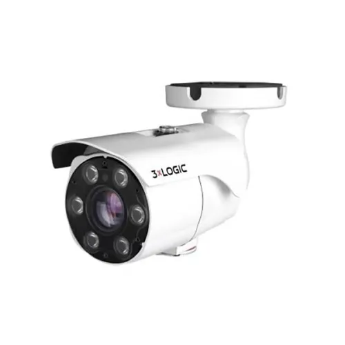 3xLOGIC VX-5M20-B-RIAW-S128 VISIX 5MP Outdoor Bullet Camera with Remote Focus, IR, 6-50mm Lens, 128GB