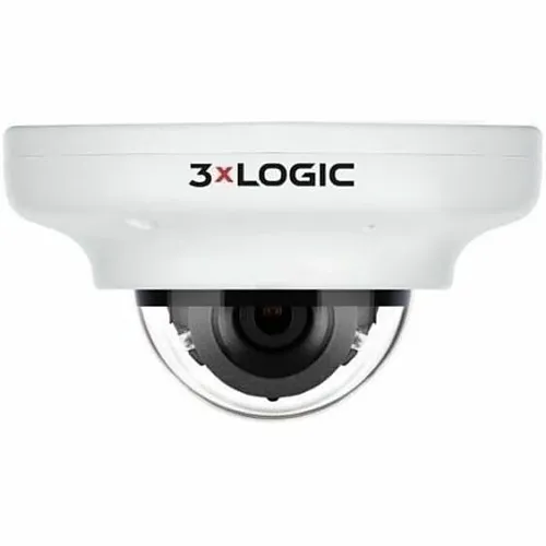 3xLOGIC VX-5M28-MD-IAW-S256 VISIX 5MP Indoor Outdoor Vandal Proof Mini-Dome Camera, IR, 2.8mm Fixed Lens, 256GB