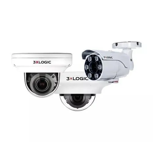 3xLOGIC VX-5M28-MD-IAW-X-C128 VISIX 5MPIndoor / Outdoor Vandal Proof Mini-Dome Camera with IR, 2.8mm Fixed Lens, VIGIL Cloud Enabled with 128GB SD Card