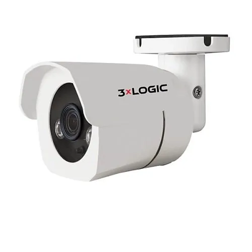 3xLOGIC VX-5M4-MB-IW-C256 5MP Cloud Mini-Bullet Camera, 4mm Lens, 256GB