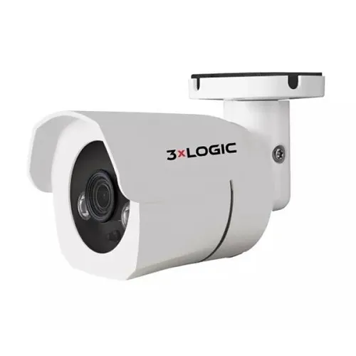 3xLOGIC VX-5M4-MB-IW-S128 5MP Outdoor Mini Bullet with True WDR and 128Gb SD Card, 4mm Fixed Lens