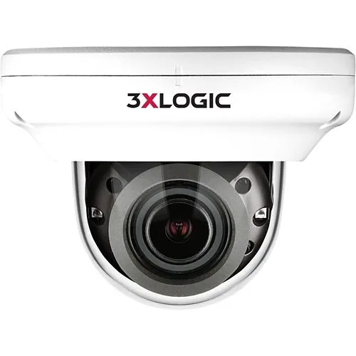 3xLOGIC VX-8M-OD-RIAW VISIX 8MP Indoor/Outdoor Dome Camera with Remote Focus