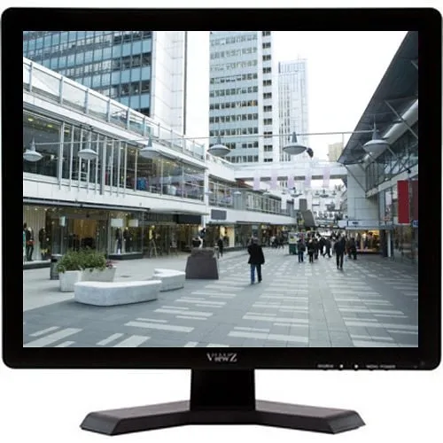 ViewZ VZ-19RTN 19" SXGA LED CCTV Monitor, Black