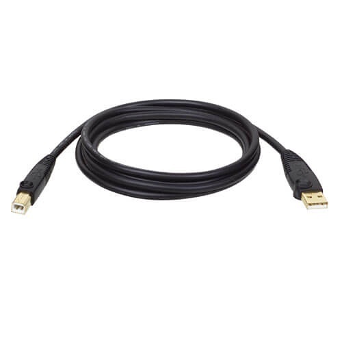 Eaton Tripp Lite U022-006 6' USB Cable Hi-Speed Gold Shielded USB 2.0 A/B Male Male