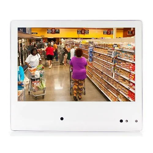 ViewZ VZ-PVM-I1W4N IP Public View LED 10.1" Monitor with 2.1MP Camera, Withe