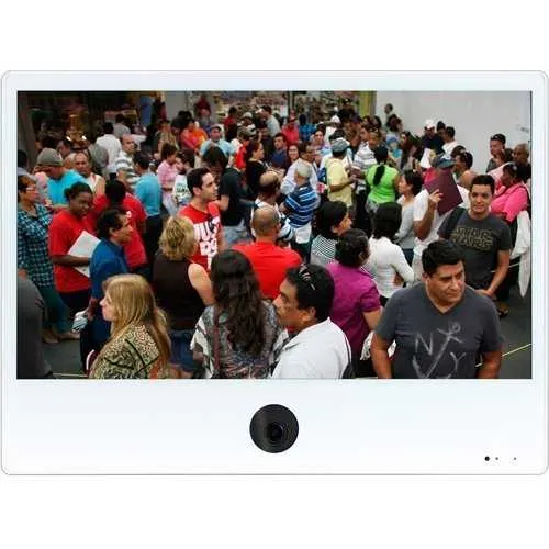 ViewZ VZ-PVM-I2W3N Full HD LED LCD 23.6" Monitor with Ethernet, 16:9, White