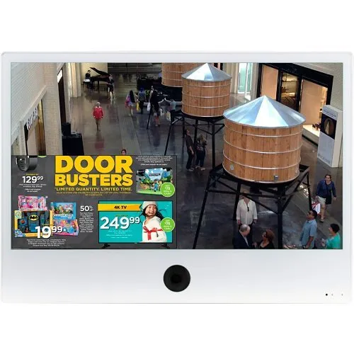 ViewZ VZ-PVM-I3W3N 1080p IP Public View Monitor with Ethernet, 27", White