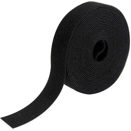 Rip-Tie W-75-1RL-BK Wrapstrap Tie 1/2 Wide 75' Roll