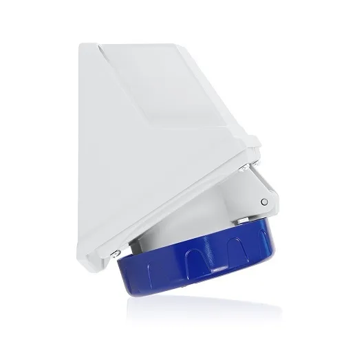 Leviton W216-S6 Power and Signal Surface Receptacle International 16A 200-250V, Blue