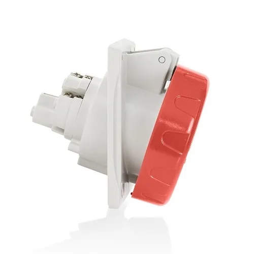 Leviton W316-R11 RD PN&SL REC INTL 3P4W 16A 440-460V