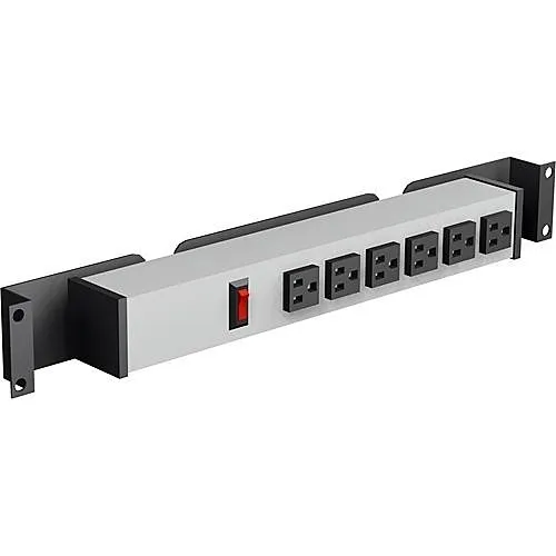 Winsted W5650 6 Outlet Electrical Power Strip with Bracket