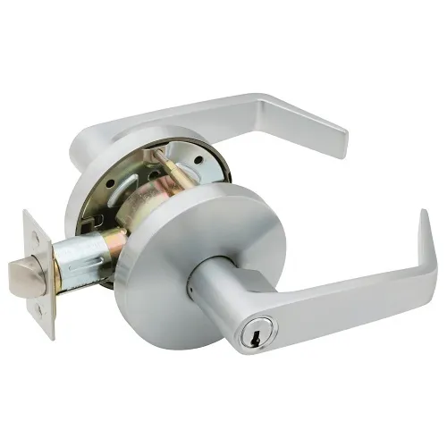 Dortronics W581PD DAN 626 Falcon W Series Cylindrical Storeroom Lock with Dane Lever Style, Satin Chrome