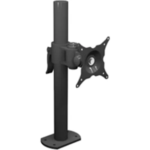 Winsted W6471 Axiom 15" Single Monitor Vertical Pole Mount for Flat Panel Display, Black