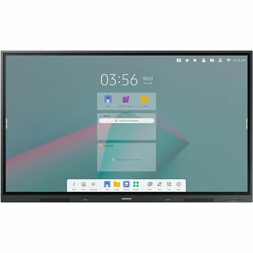 Samsung WA75C WAC Series 75" Interactive Display, Android OS, Multi-Touch, Split Screen, Black