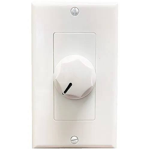 Speco WAT10DW WAT Series 10W 70/25V Wall Plate Volume Control, White