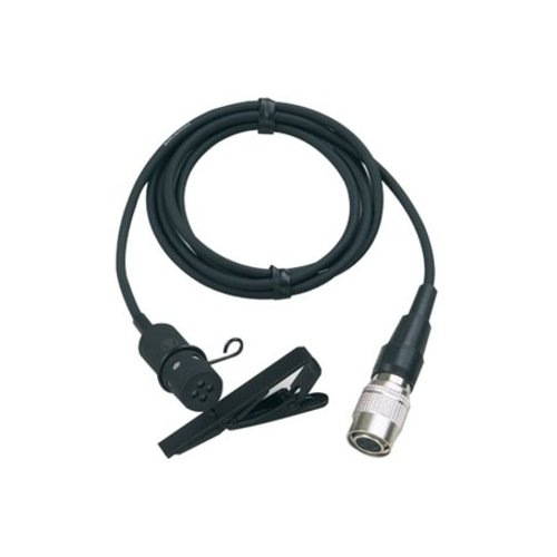 Audio-Technica AT831CW Cardioid Condenser Lavalier Microphone, 55" (1.4m) Permanently Attached Cable, No Power Module
