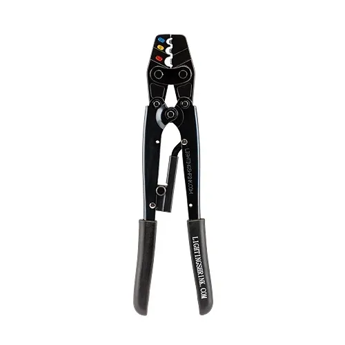 FX Luminaire WCHSTOOL Ratcheting Crimper Tool for Heat Shrink Connectors, Solid Metal-to-Metal Contact, Strain Relief