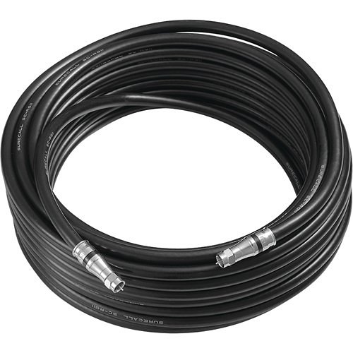 SureCall SC-RG11-100 RG-11 Cable Premium Low-Loss 75 Ohm Coaxial Cable, 100Ft, Black