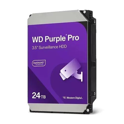 Western Digital WD241PURP Purple Series 24TB Surveillance HDD, 3.5", SATA, 7200 RPM