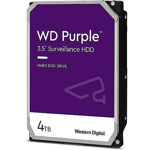 WD WD42PURZ 3.5" Purple Surveillance Hard Drive, 4TB, SATA Gb/s