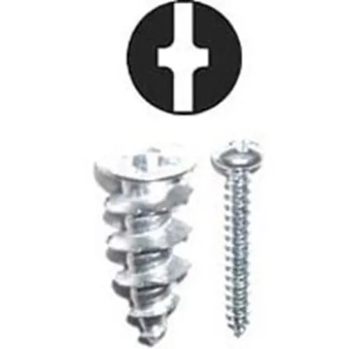 Dottie WDK6 #6 Zinc Alloy Walldriller Anchor Kit with Pan Head Combo Drive Screws