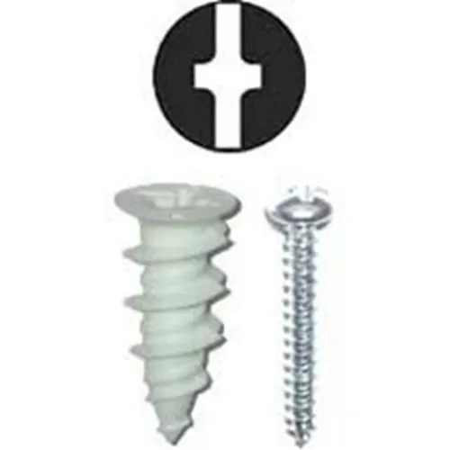 Dottie WDK6N #6 Nylon Walldriller Anchor Kit with Pan Head Combo Drive Screws